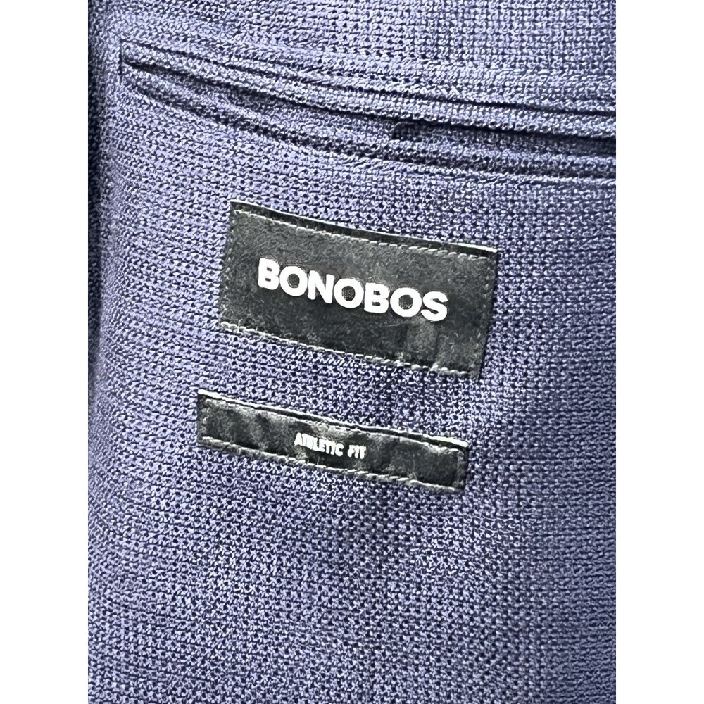 NEW Bonobos Jetsetter 38R Italian Vitale Barberis Wool Blazer Navy Athletic Fit - Picture 8 of 12